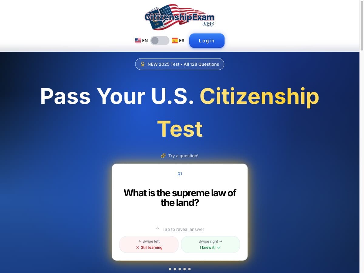 U.S. Citizenship Test Prep App