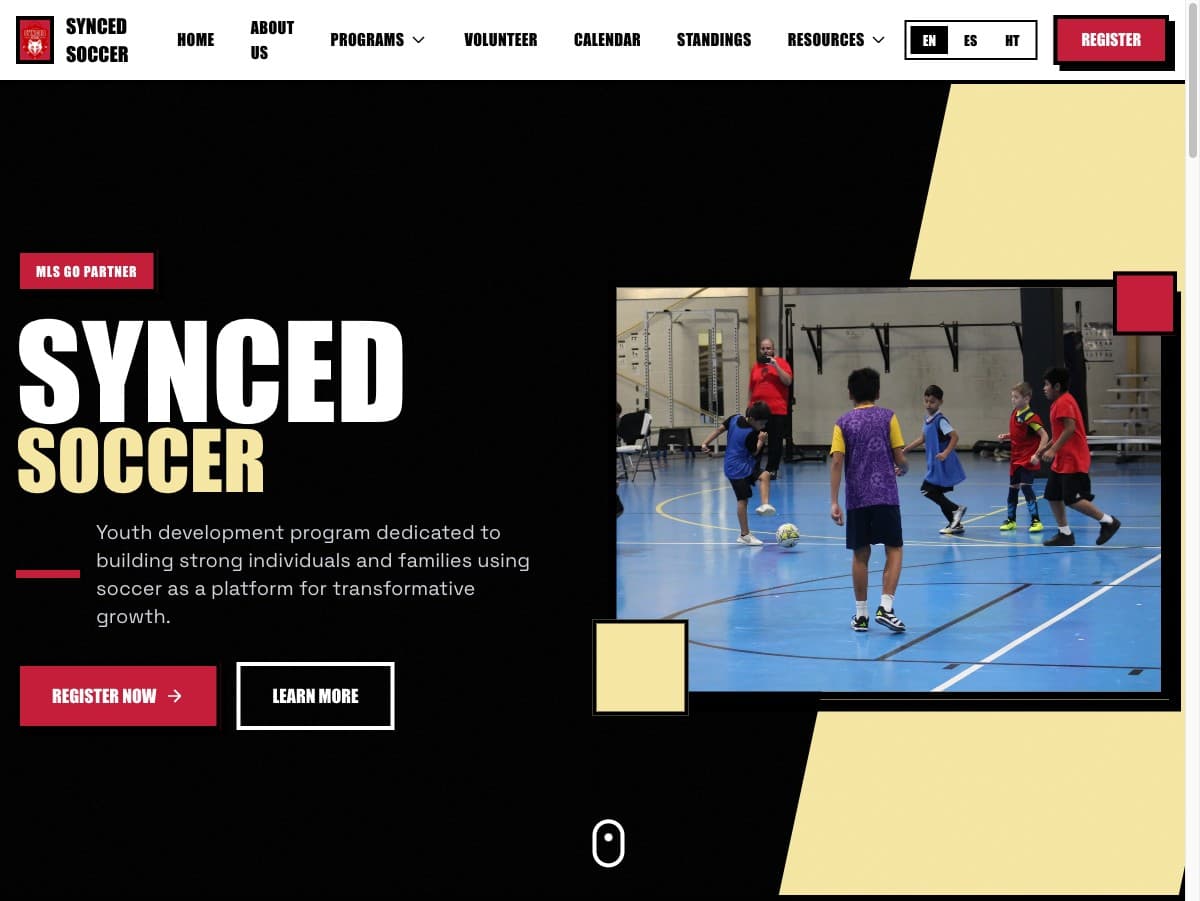 Synced Soccer — Website & Player Management