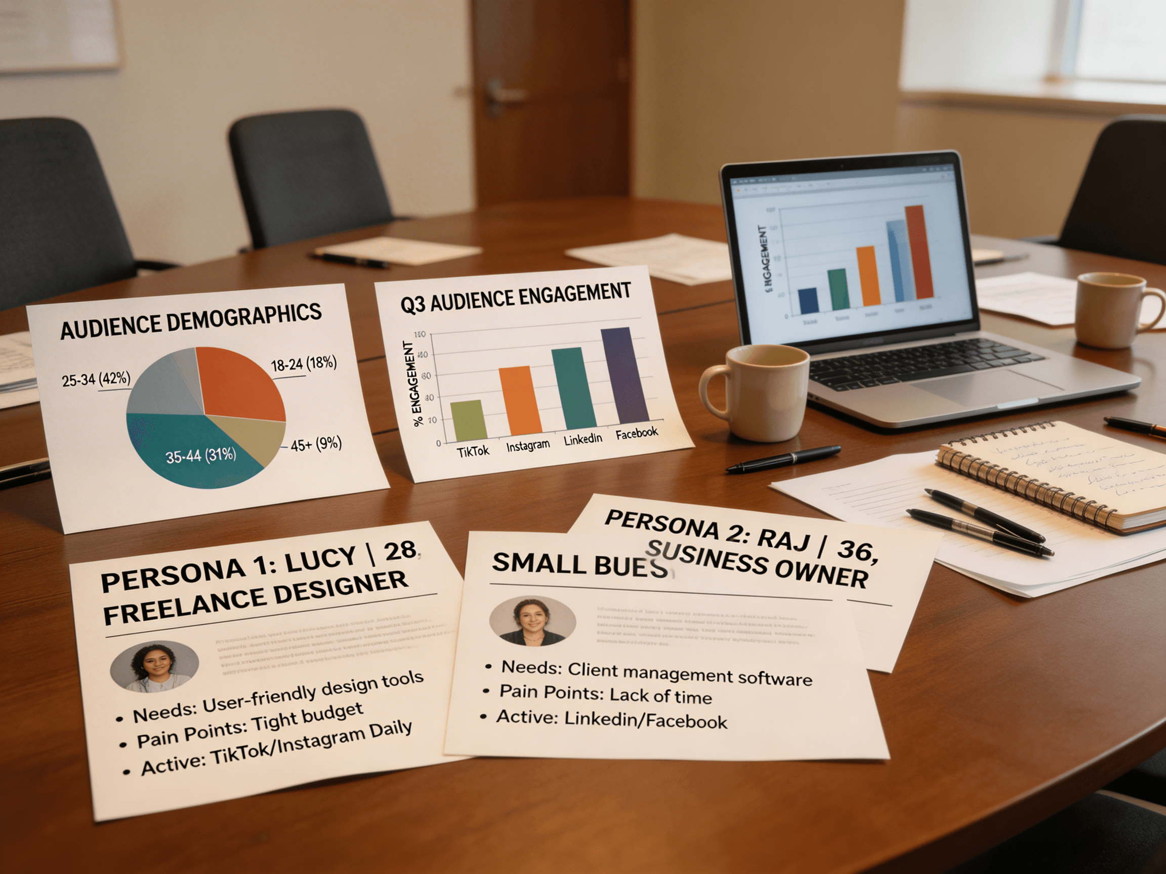 Target audience definition and personas