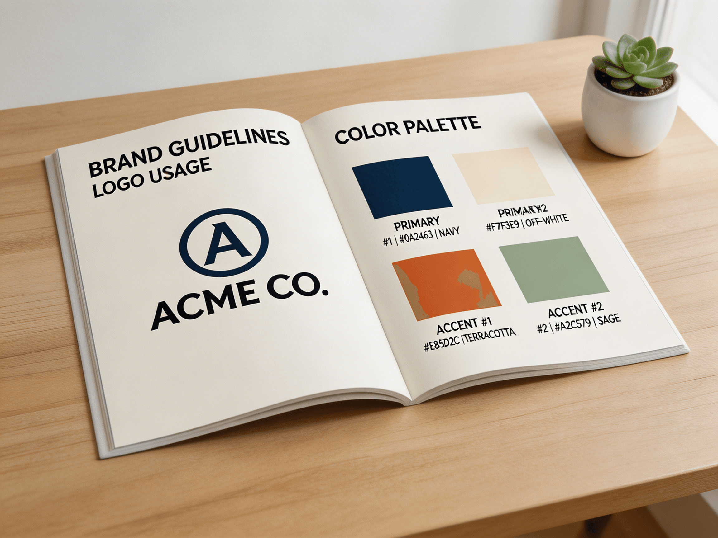 Brand guidelines document